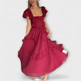 Úrsula | Vestido con detalles de volantes
