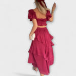 Úrsula | Vestido con detalles de volantes