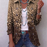 Verónica | Chaqueta con volantes y estampado de leopardo