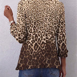 Verónica | Chaqueta con volantes y estampado de leopardo