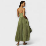 Verónica | Vestido midi de tul con cuerpo bustier