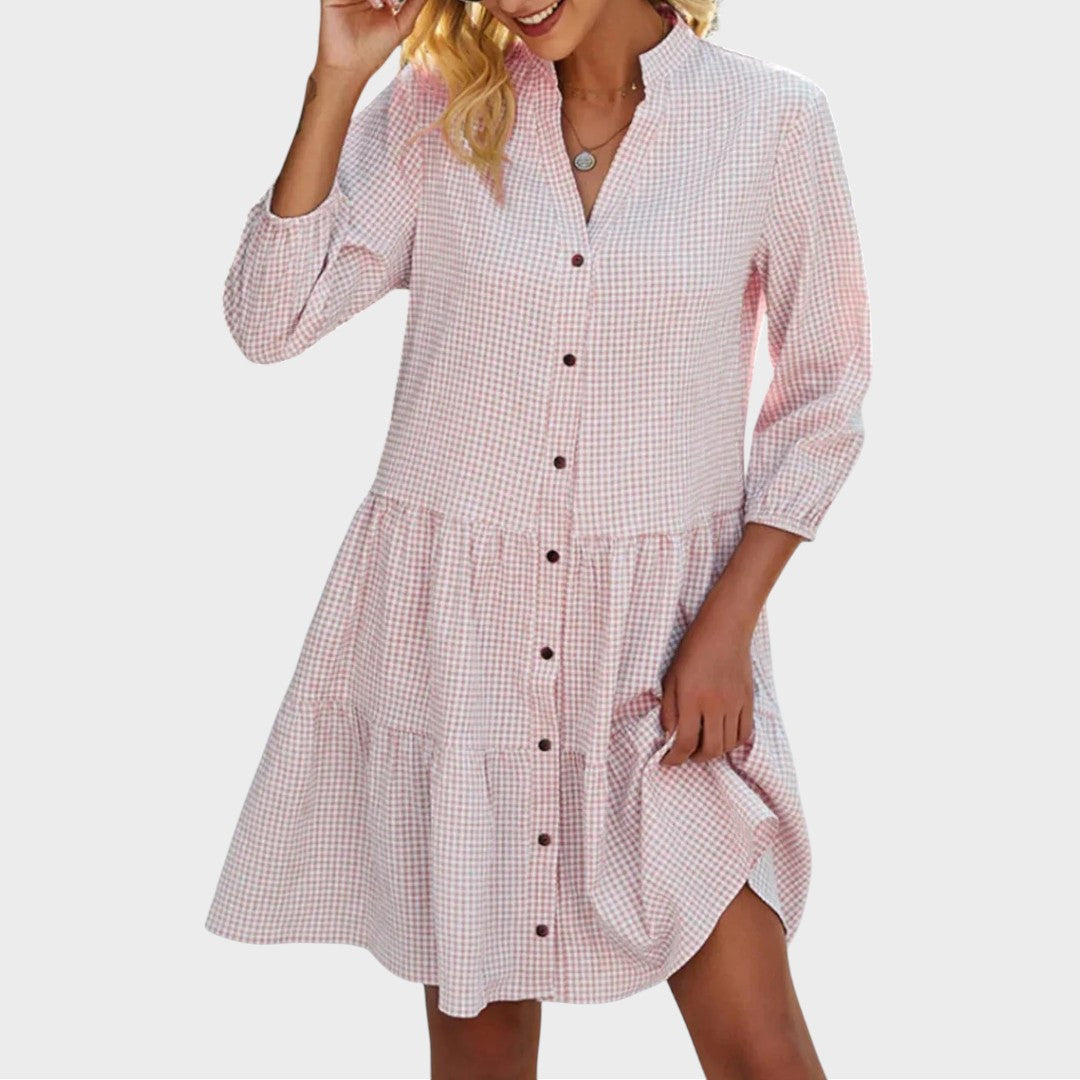 Vilma Reyes | Vestido midi ligero y fluido para el día