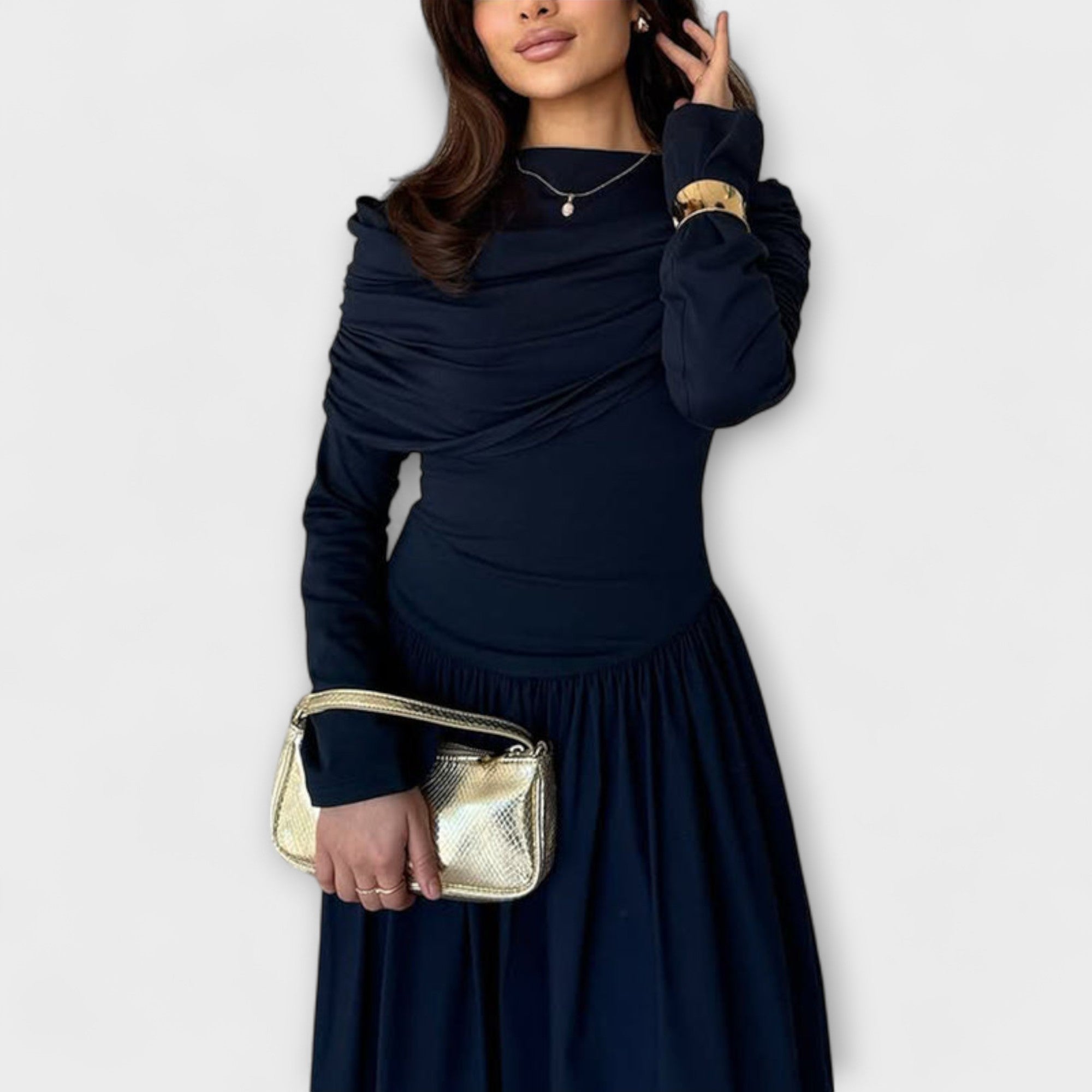Violeta | Vestido plisado informal