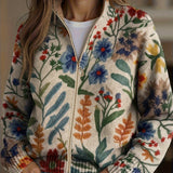 Xiana | Cárdigan con estampado floral botánico