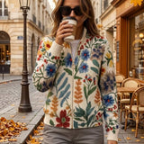 Xiana | Cárdigan con estampado floral botánico