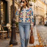 Xiana | Cárdigan con estampado floral botánico