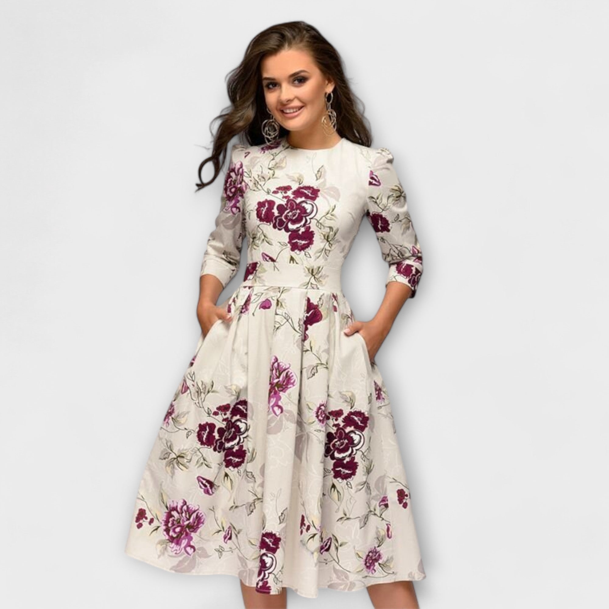 Yanira | Vestido elegante a la rodilla
