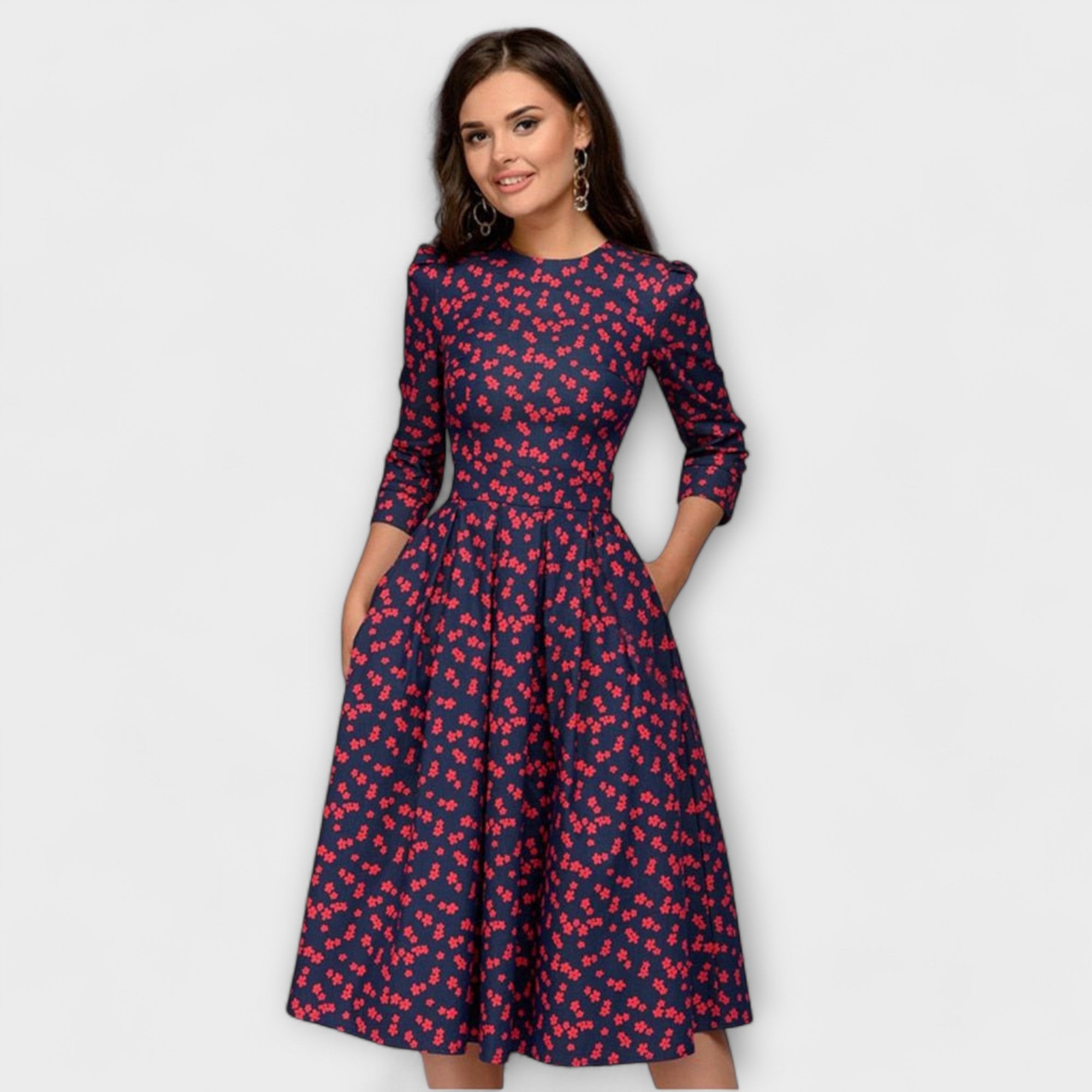 Yanira | Vestido elegante a la rodilla