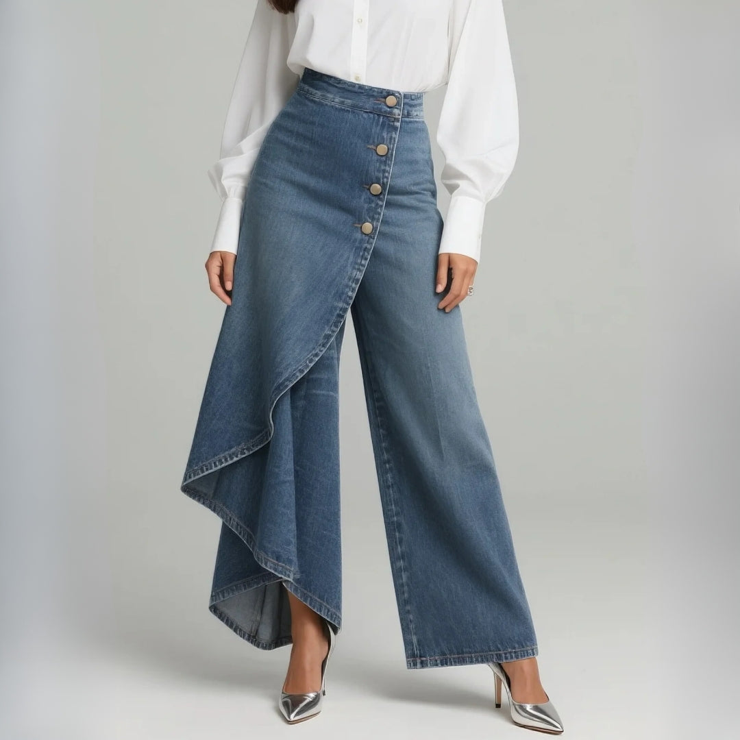Yolanda | Pantalón vaquero cruzado