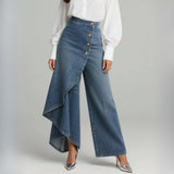 Yolanda | Pantalón vaquero cruzado