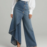 Yolanda | Pantalón vaquero cruzado