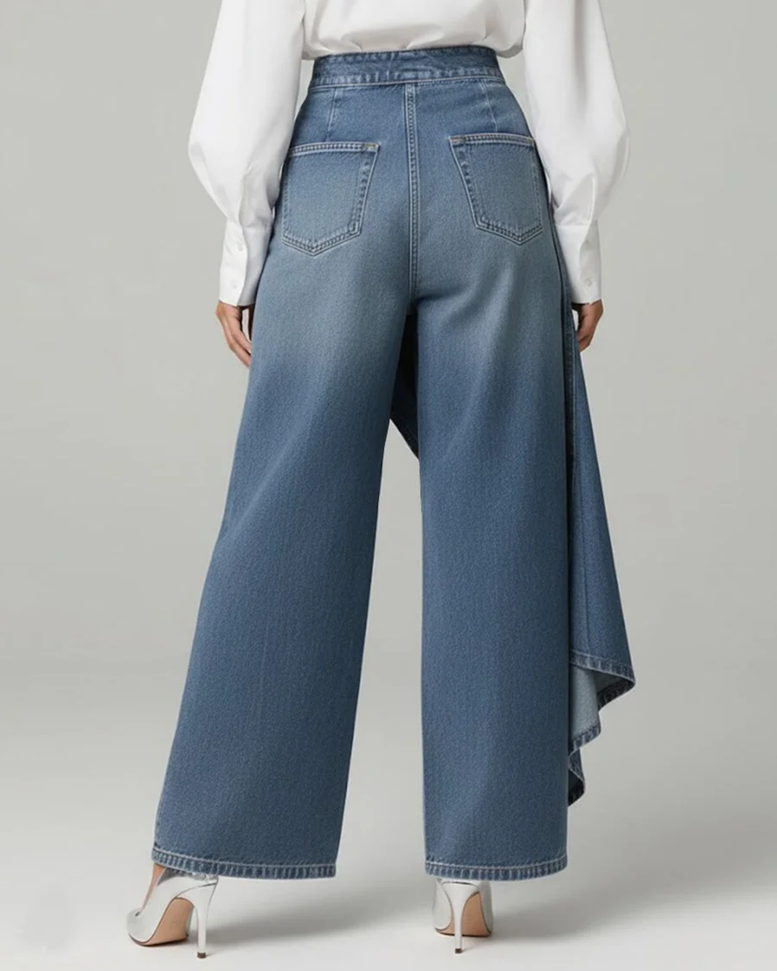 Yolanda | Pantalón vaquero cruzado