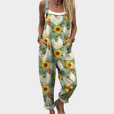 Zuriñe | Peto con girasoles y gallinas